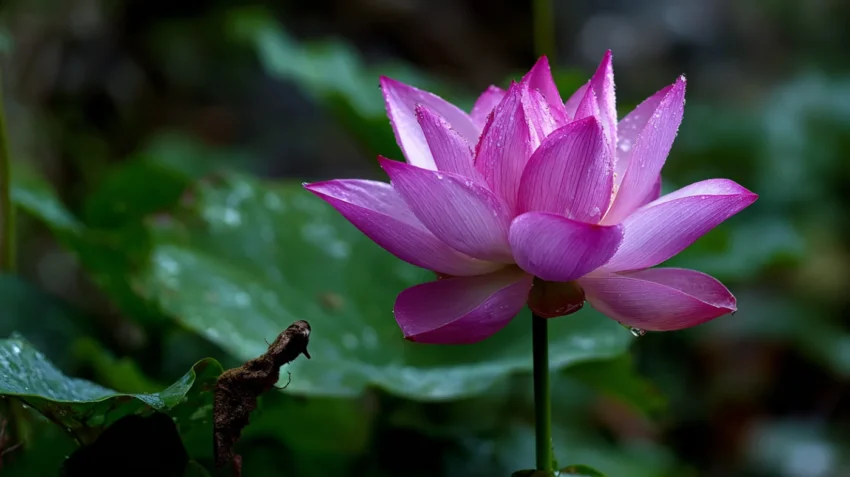 A Blooming Lotus Flower